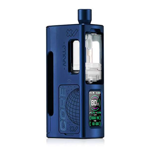 DotMod dotApollo Kit in blue, showcasing its sleek design and digital display features.